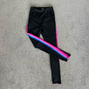 IVL Collective Ombre stripe leggings + bra set